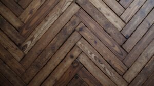 vue du détail d'un parquet de type versaillais